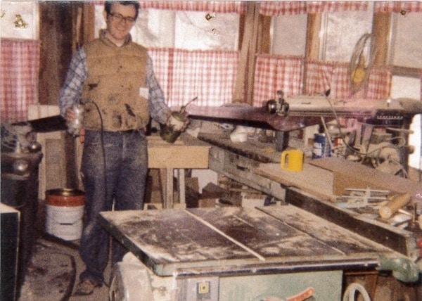 Historic image of Crowe's Cabinets founder